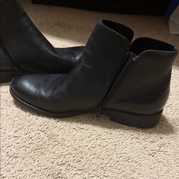 Born Black Ankle Boots - Picture 2 of 5